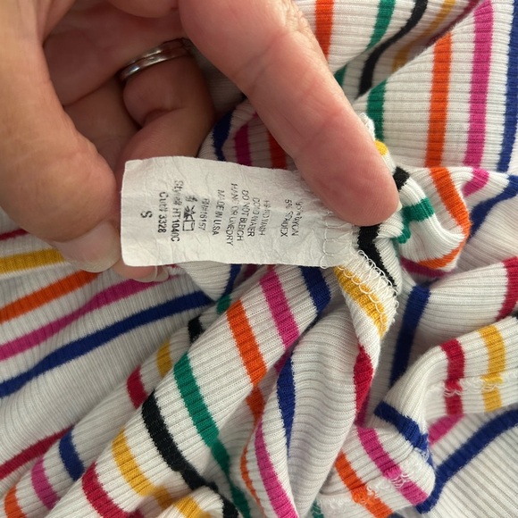 Haptics by Holly Harper Oversized Colorful Striped Womens Top Size Small - Picture 7 of 7